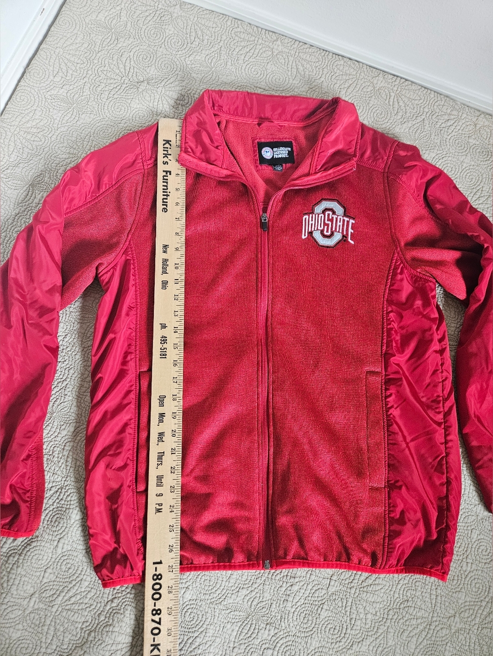 Red Buckeye Zip Up Jacket Men's Large - Picture 2 of 8